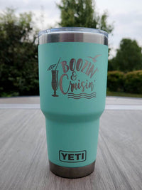 Boozin' and Cruisin' Engraved YETI Tumbler