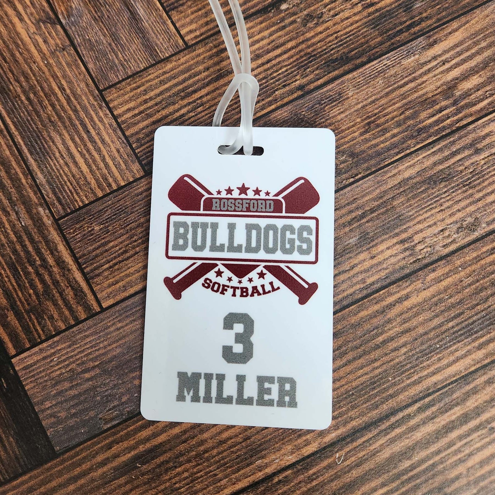 Personalized Softball Bag Tag