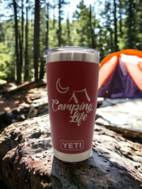 Camping Life Engraved YETI Tumbler