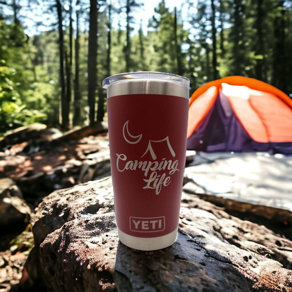 Camping Life Engraved YETI Tumbler