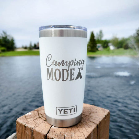 Let's Go to the Mountains Engraved YETI Rambler Tumbler Camping Gift Camping  Life Camp Lover Camping Mug Campfire Coffee Mug 