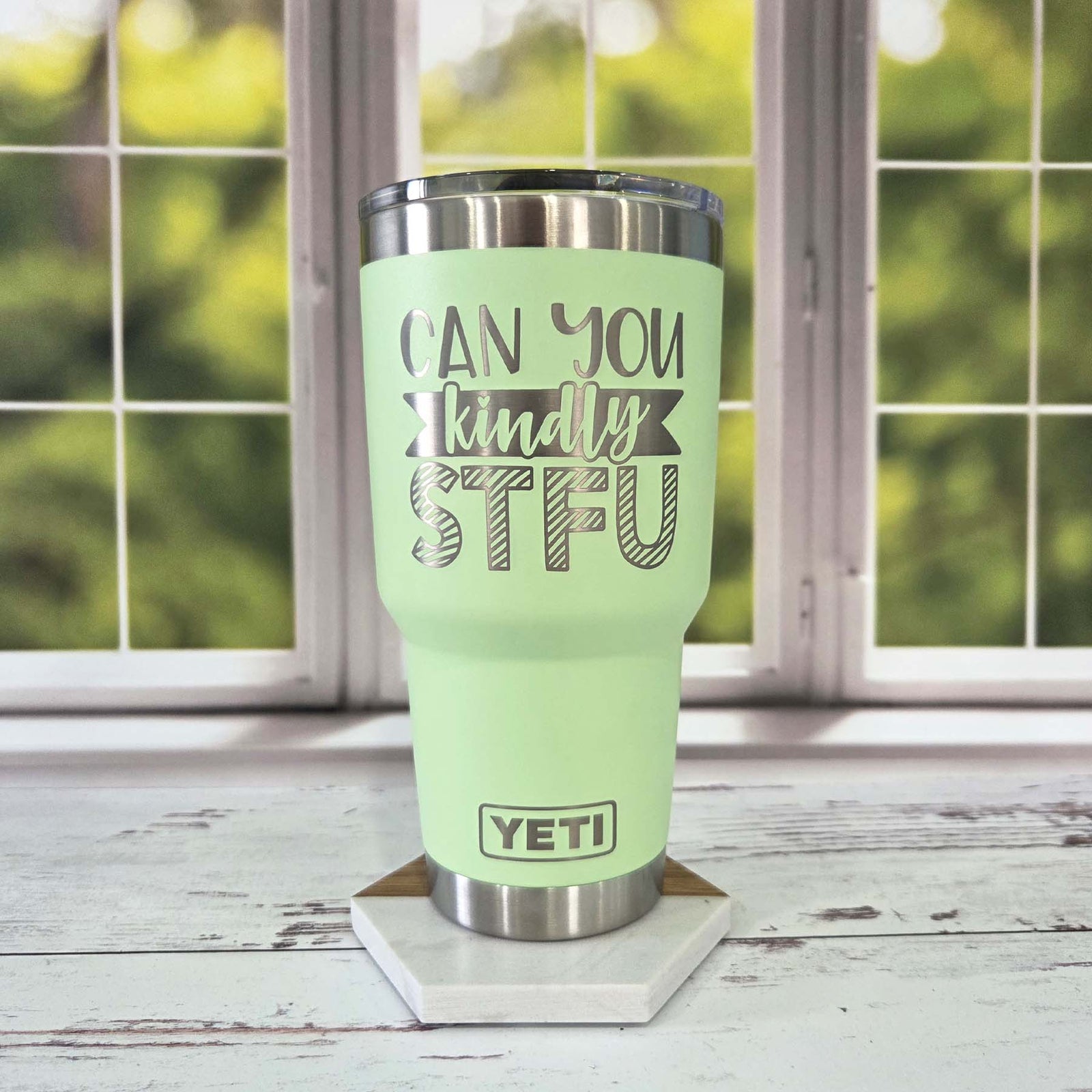 Can You Kindly STFU - Engraved YETI Tumbler