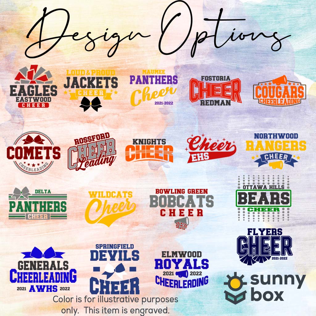 Cheerleading School Mascot - Engraved Polar Camel Tumbler or Water Bottle