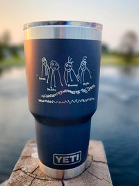 Child's Handwriting or Drawing Laser Engraved YETI Tumbler