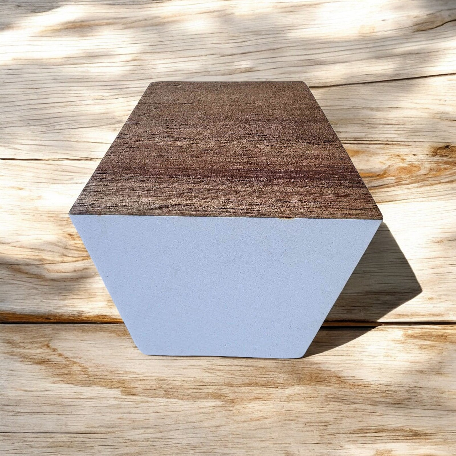 Personalized Acacia Wood and Marble Coasters