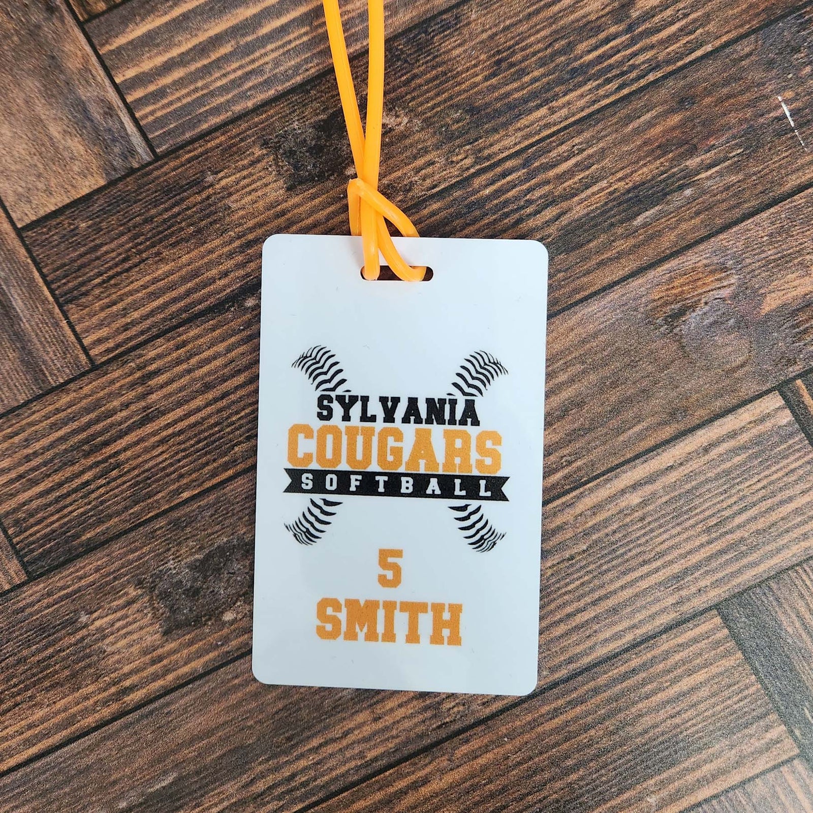 Personalized Softball Bag Tag