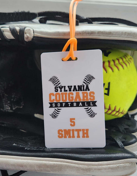 Personalized Softball Bag Tag