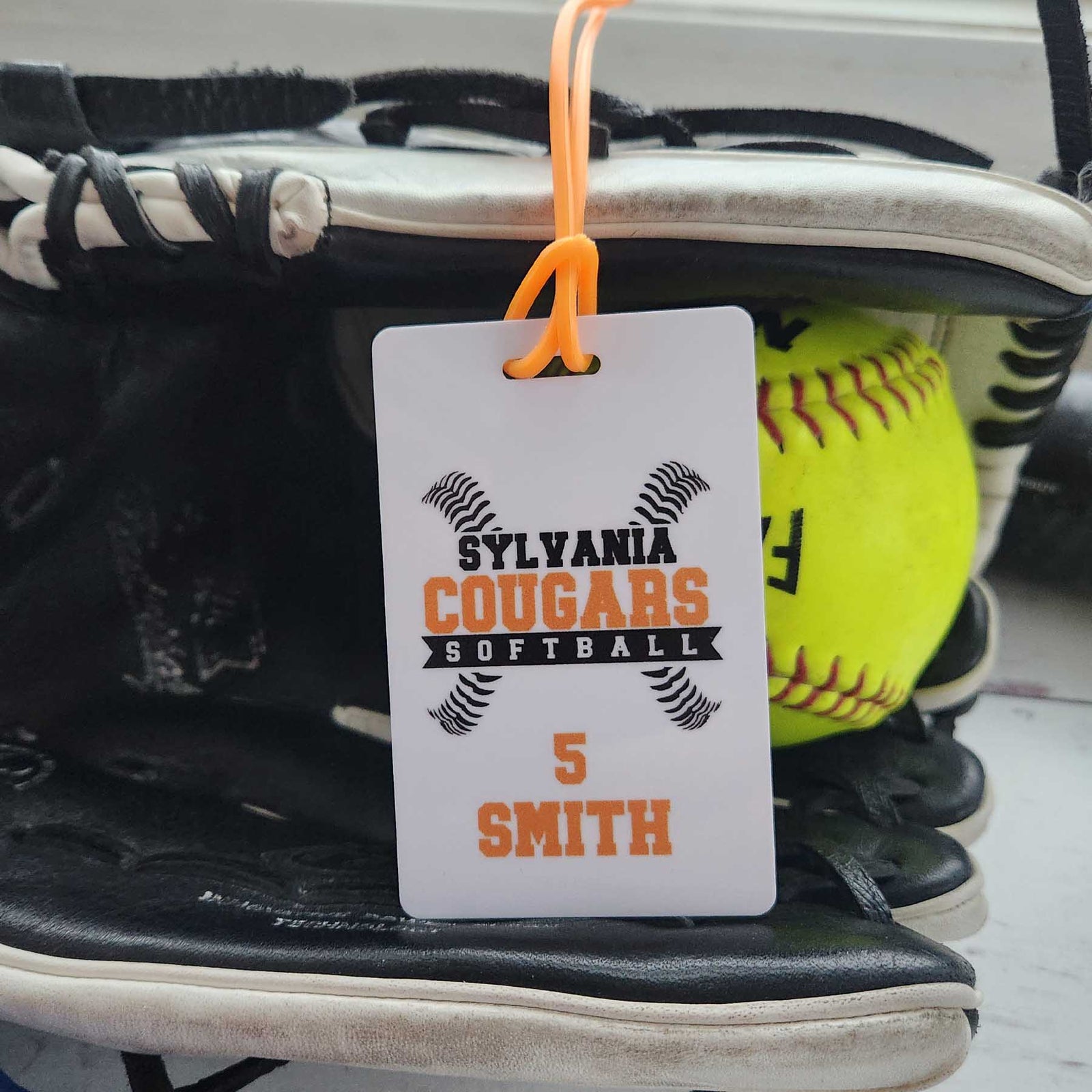 Personalized Softball Bag Tag