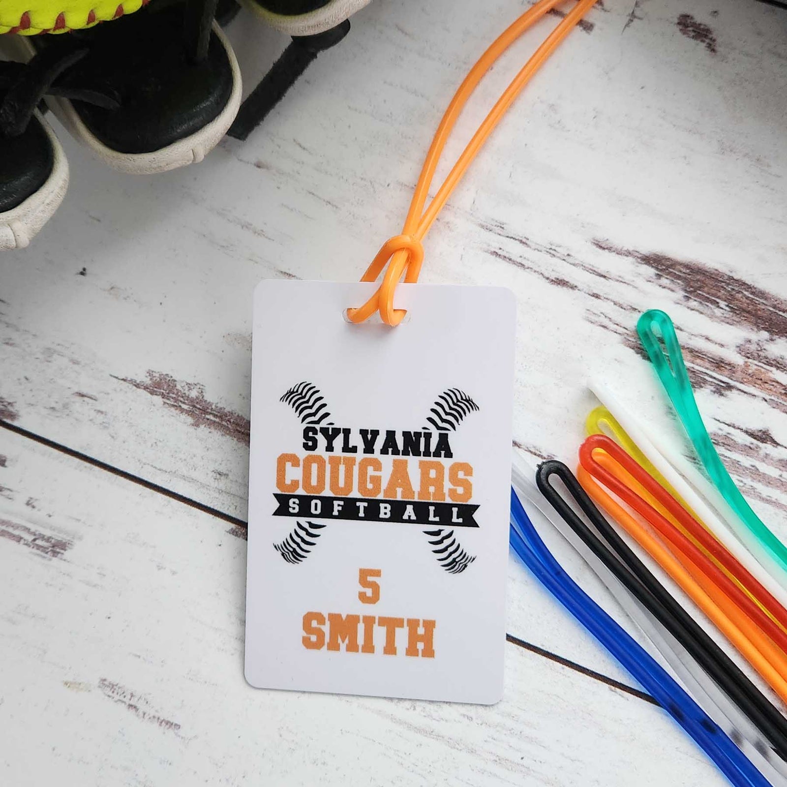 Personalized Softball Bag Tag