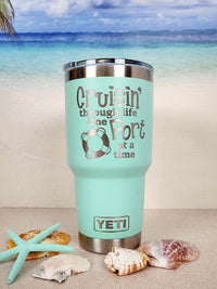 Cruisin' Through Life One Port at a Time - Engraved YETI Tumbler