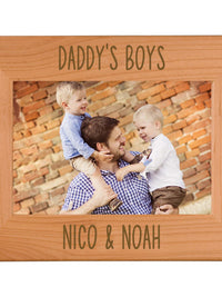 Daddy's Boys Wood Picture Frame
