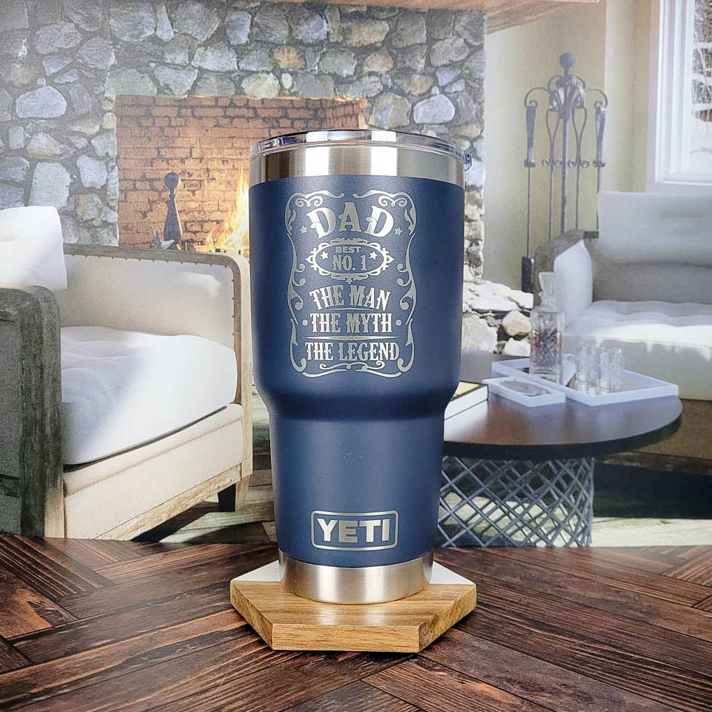 Dad - The Man, The Myth, The Legend Engraved YETI Tumbler