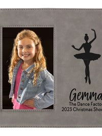Dance Recital Personalized Engraved Gray Picture Frame by Sunny Box