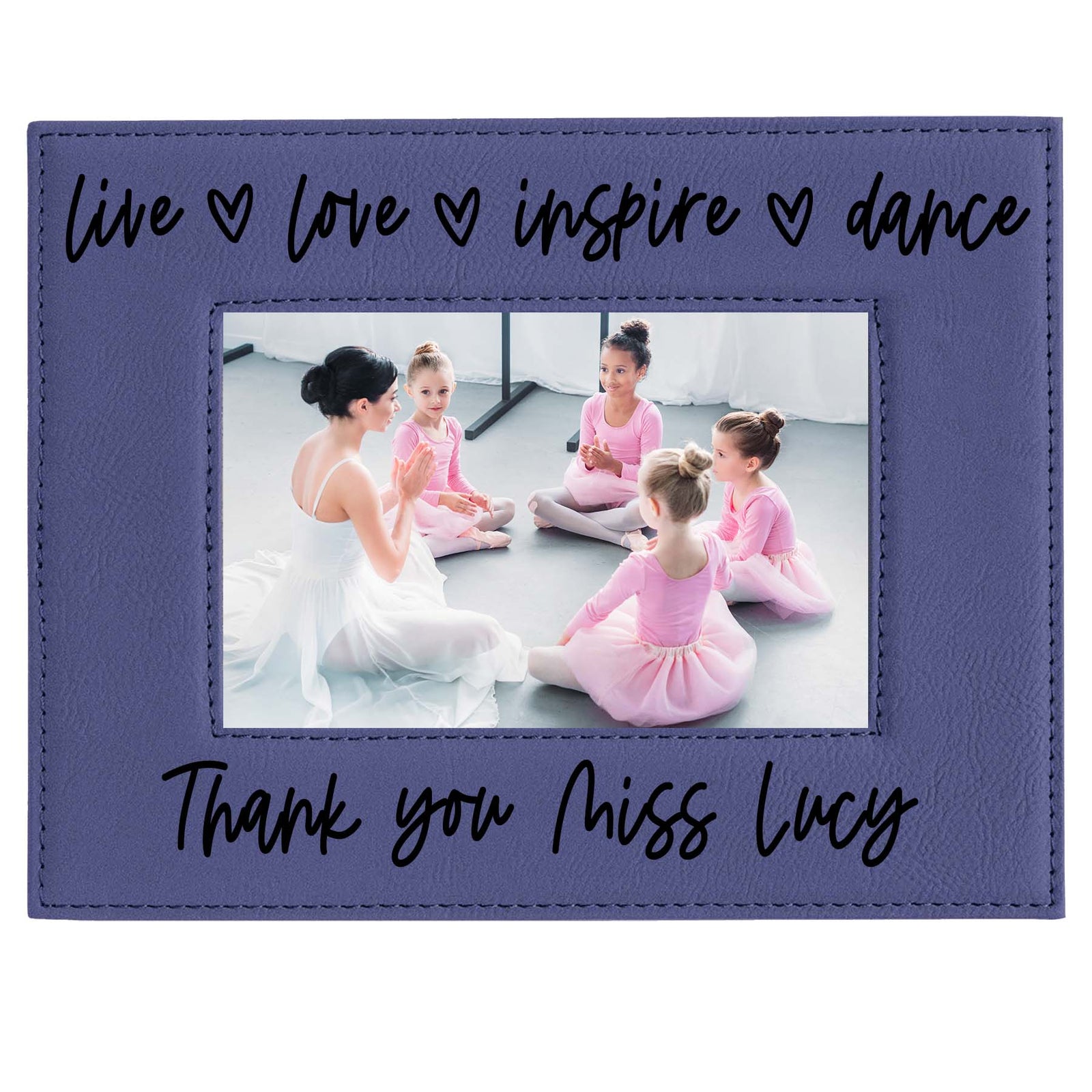Dance Teacher Personalized Engraved Dark Purple Frame by Sunny Box