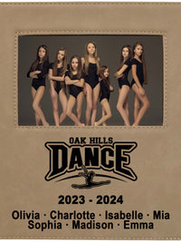 Dance Team Leatherette Wide Picture Frame
