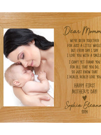 Dear Mommy First Mother's Day Custom Wood Picture Frame by Sunny Box