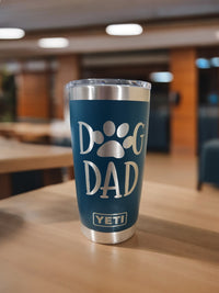 Dog Dad Engraved YETI Tumbler