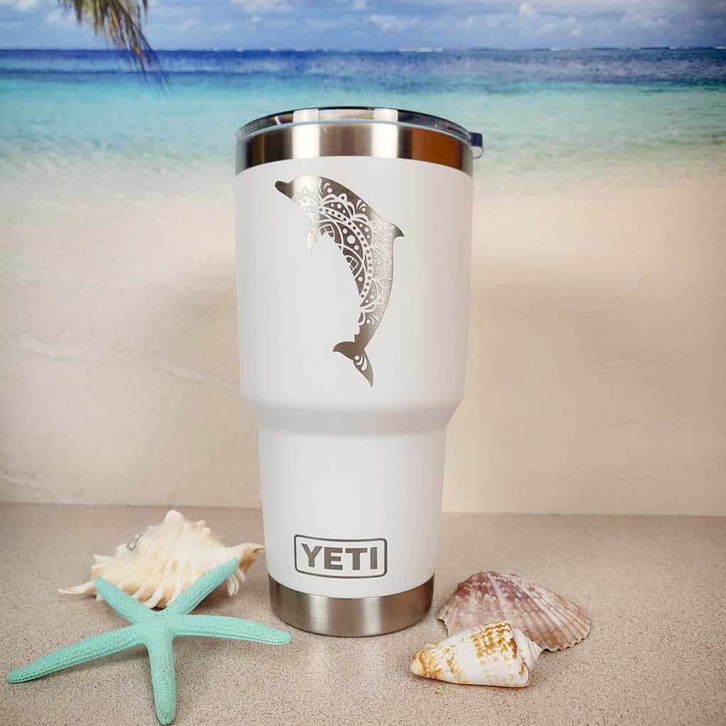 YETI Engraved Tumbler/Mug/Bottle - Fly Fishing Design