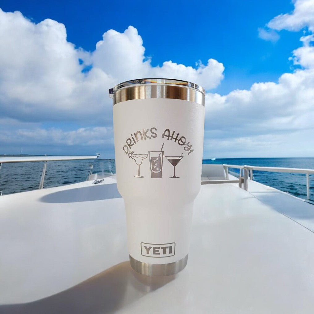 Drinks Ahoy Engraved YETI Tumbler