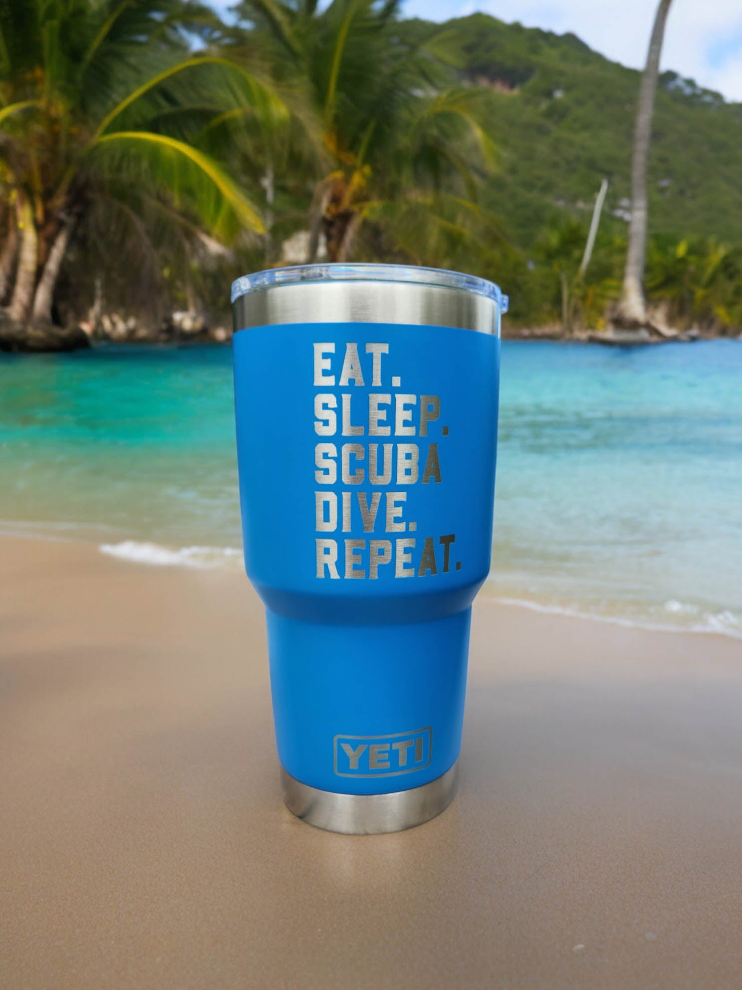 Eat Sleep Scuba Dive Repeat - Engraved YETI Tumbler