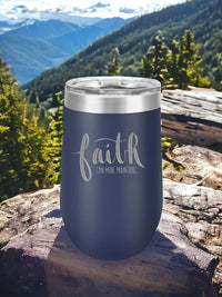 Faith Can Move Mountains - Christian Engraved Polar Camel Tumbler