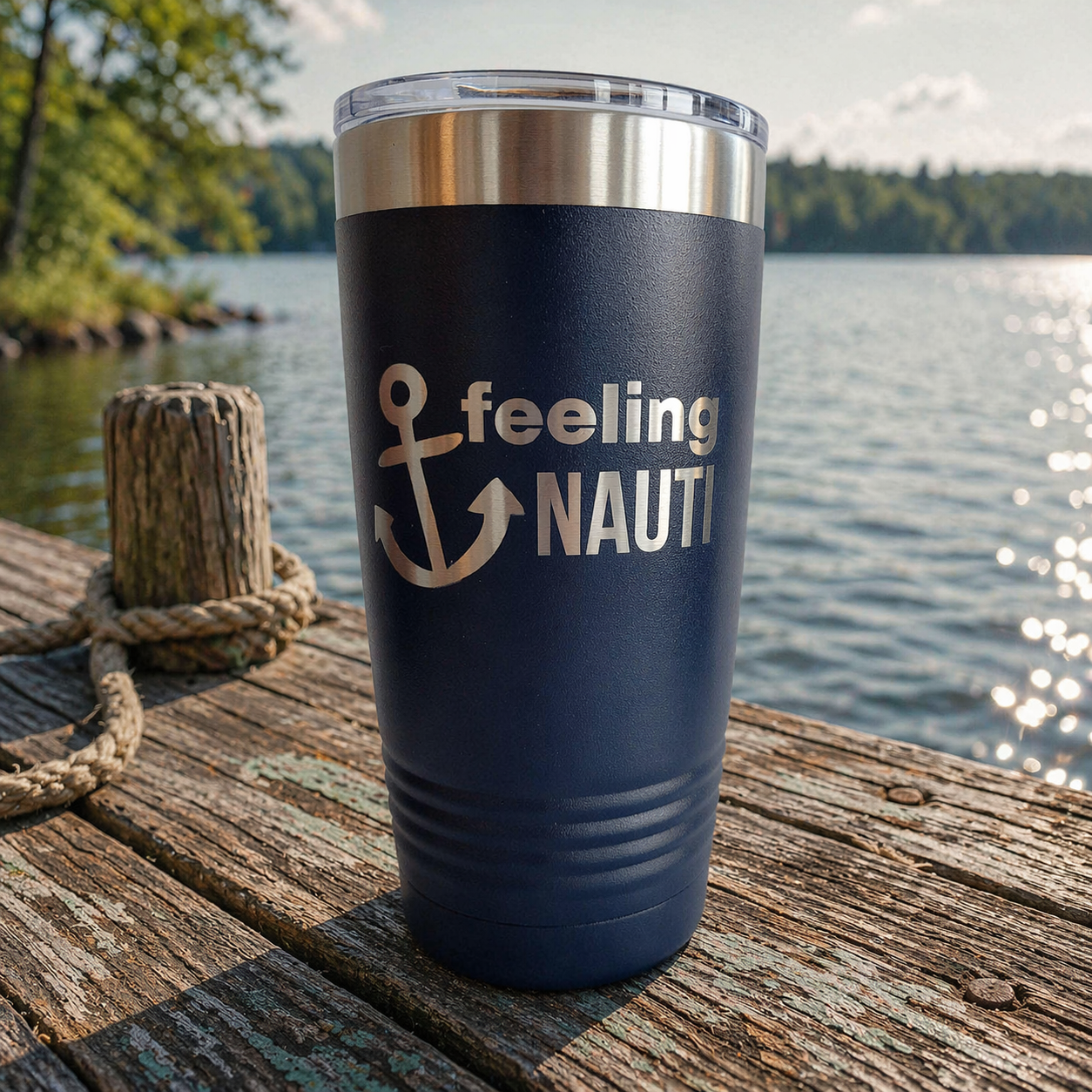 Feeling Nauti - Engraved Polar Camel Tumbler