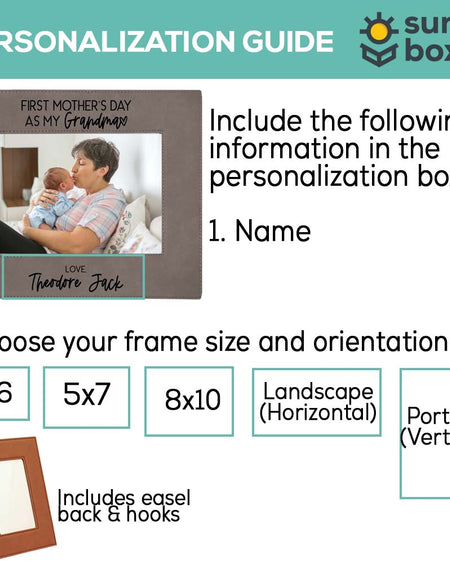 First Mother's Day As My Grandma Picture Frame