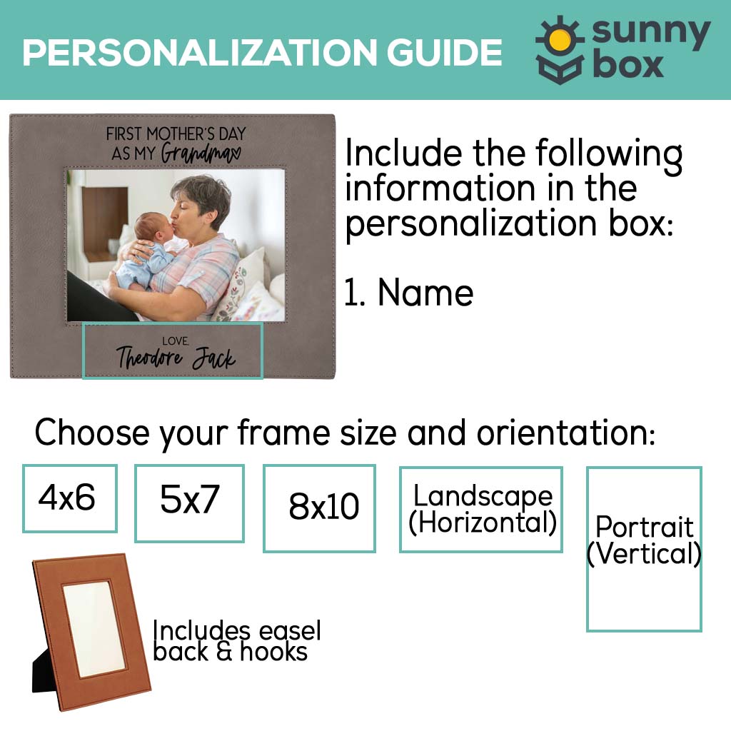 First Mother's Day As My Grandma Picture Frame