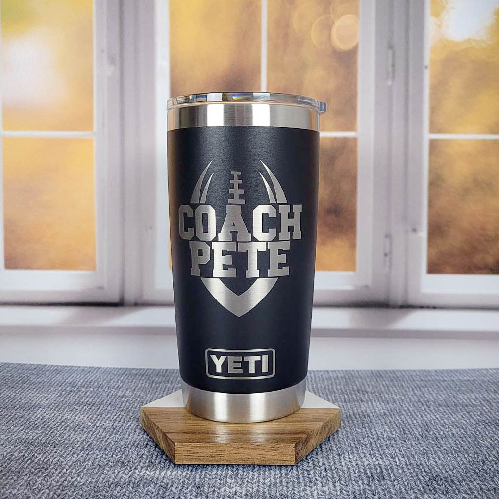Football Coach Engraved YETI Tumbler