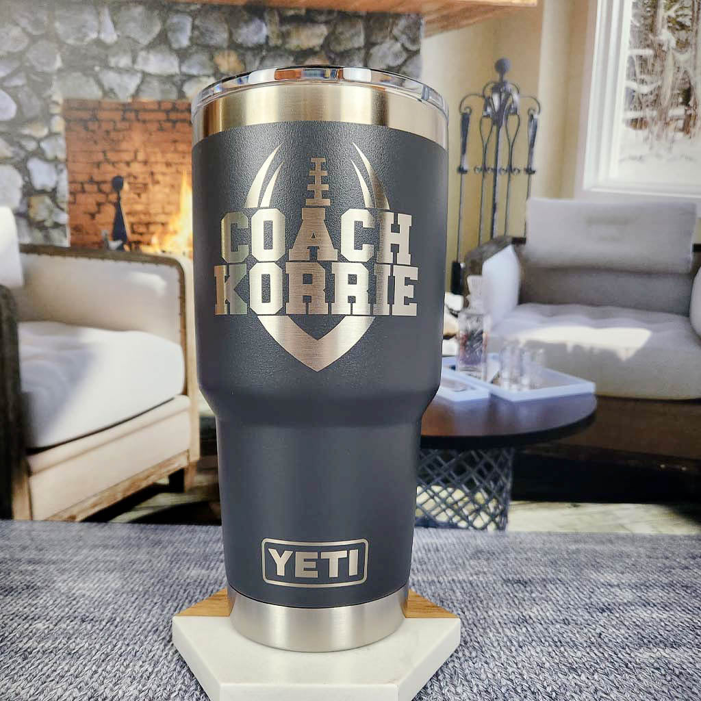 Football Coach Engraved YETI Tumbler