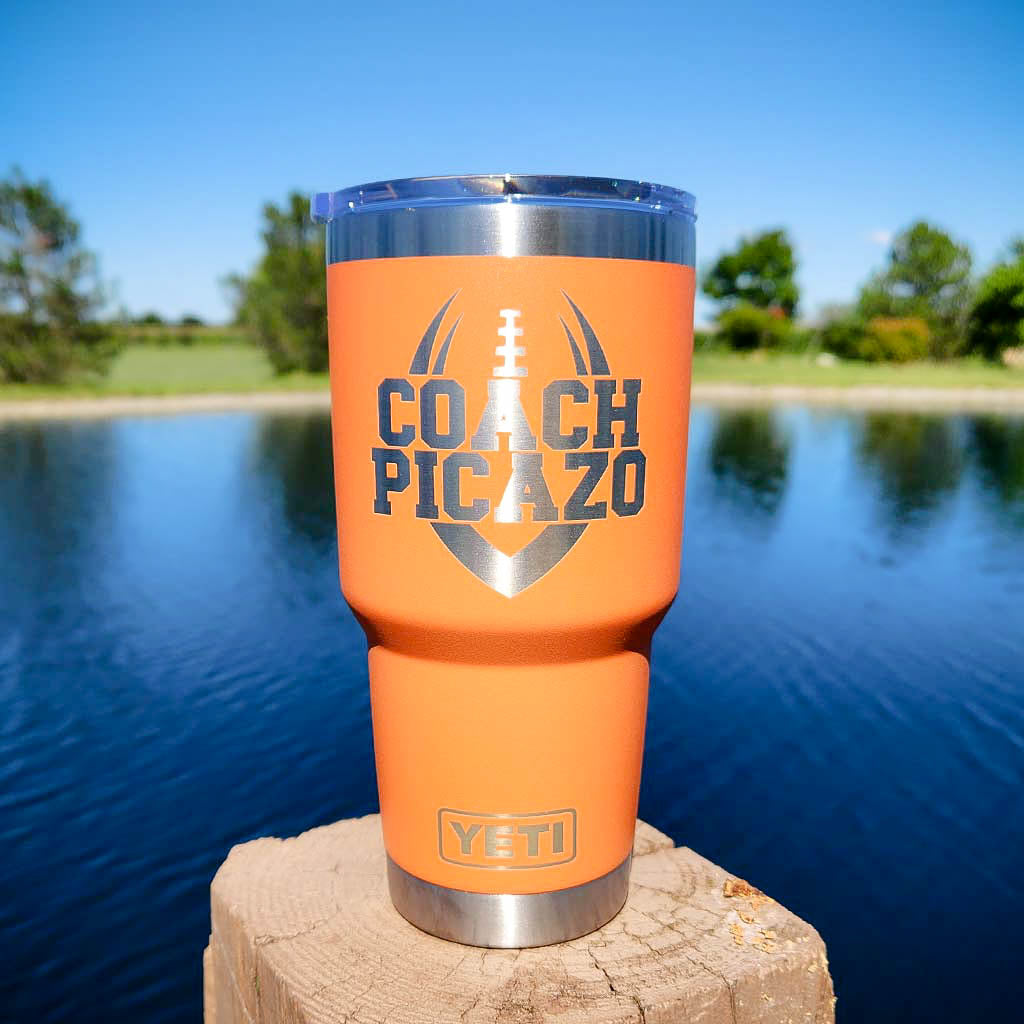 Football Coach Engraved YETI Tumbler
