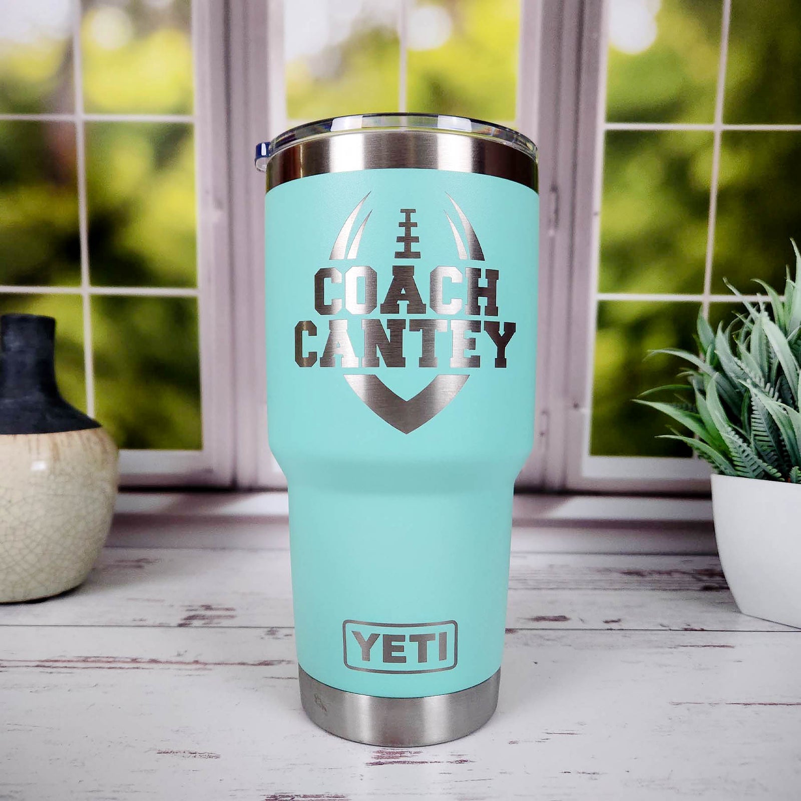 Football Coach Engraved YETI Tumbler