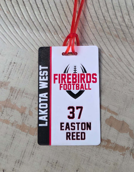 Football Team Sports Mascot Bag Tag