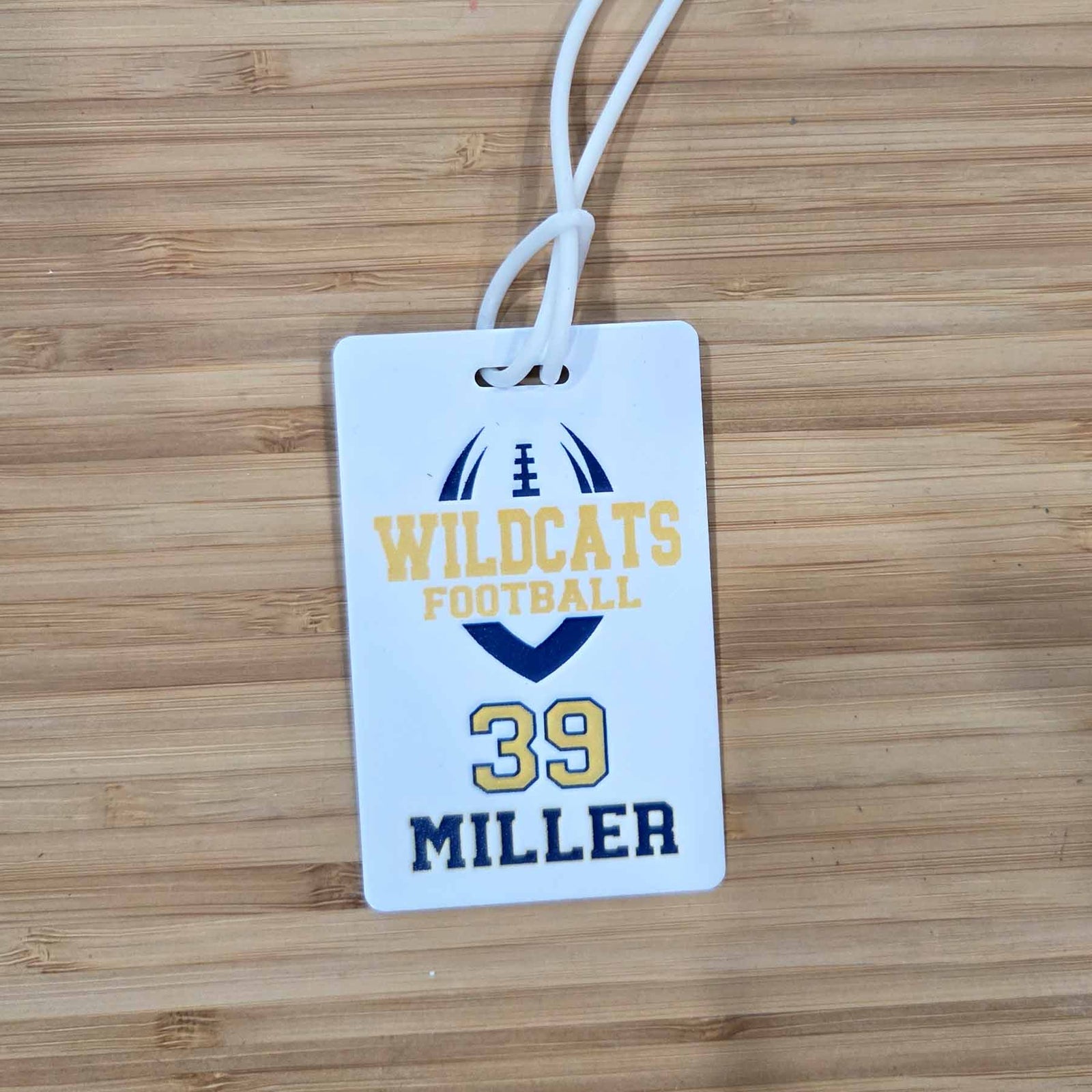 Football Team Sports Mascot Bag Tag -2