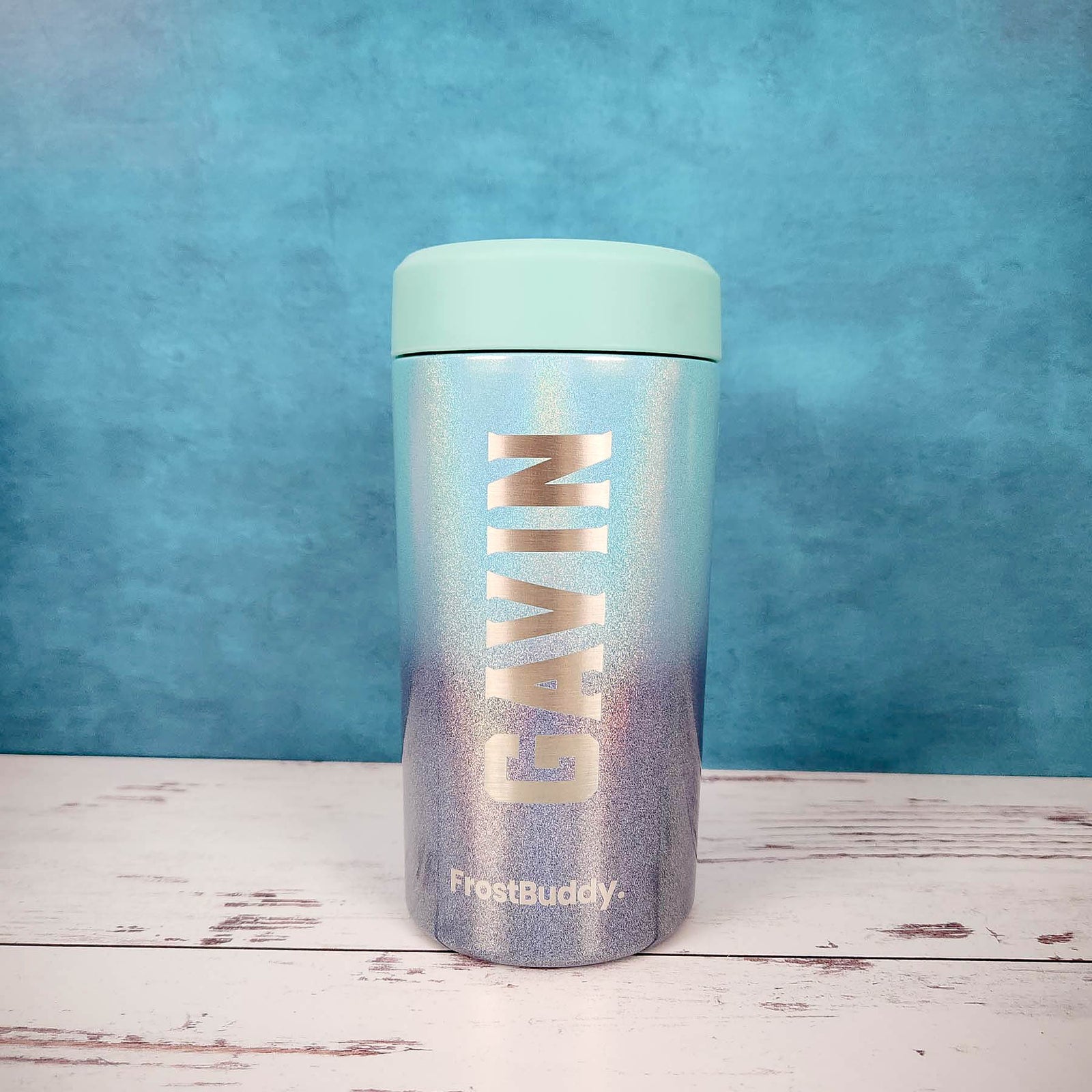 Engraved Frost Buddy Universal Can Cooler Lagoon by Sunny Box