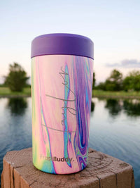 Engraved Frost Buddy Universal Can Cooler Paint Swirl by Sunny Box