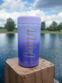 Engraved Frost Buddy Universal Can Cooler Purple Gradient by Sunny Box