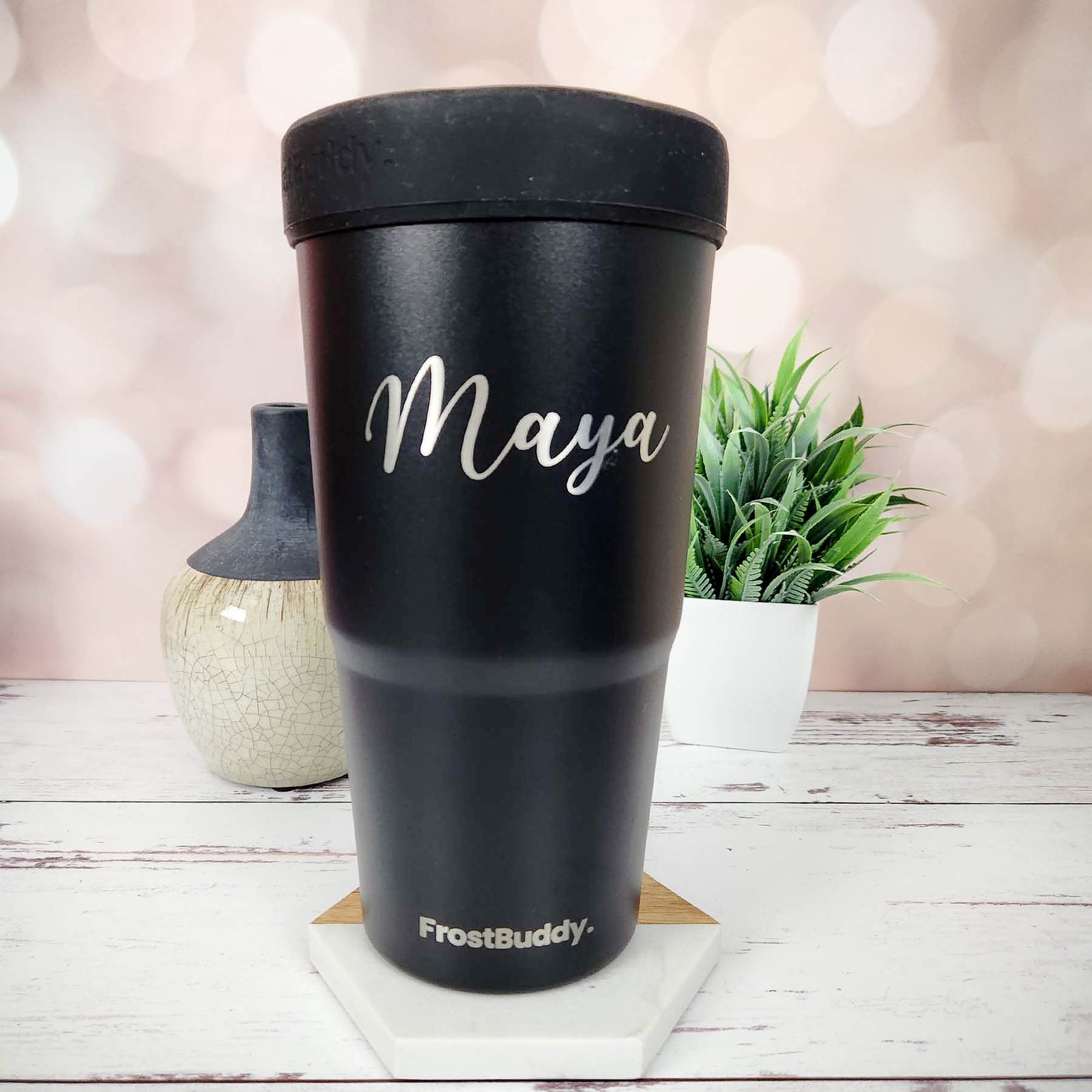 Personalized Engraved Frost Buddy To Go Buddy Black by Sunny Box