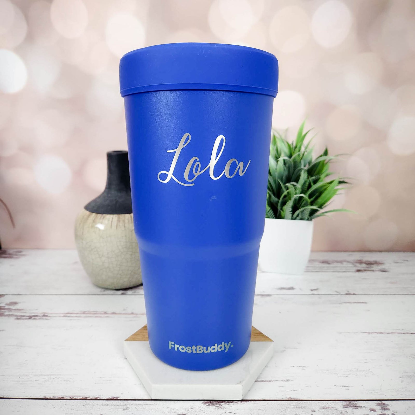 Personalized Engraved Frost Buddy To Go Buddy Blue by Sunny Box