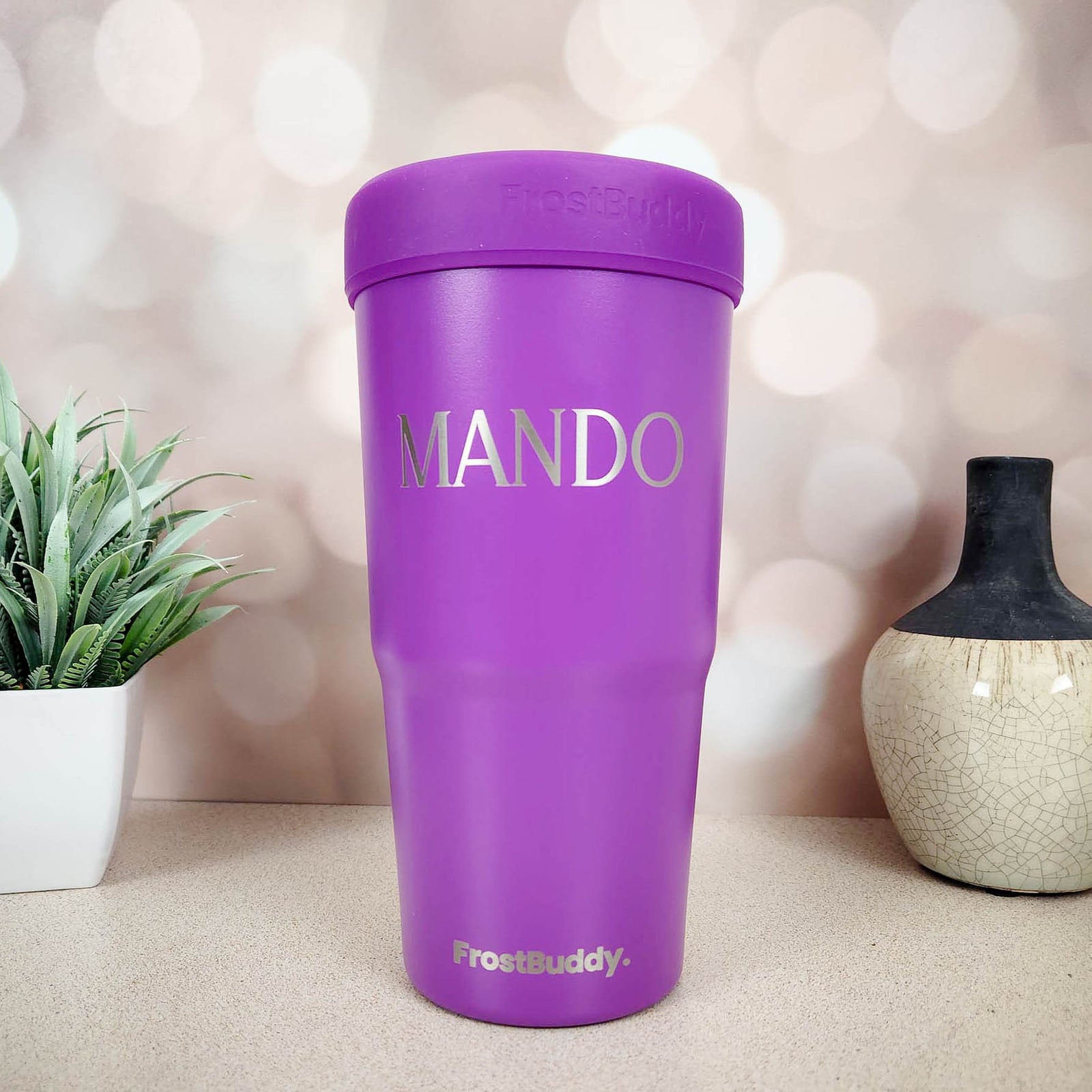 Personalized Engraved Frost Buddy To Go Buddy Purple by Sunny Box