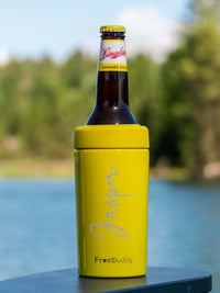 Engraved Frost Buddy Universal Can Cooler Yellow by Sunny Box