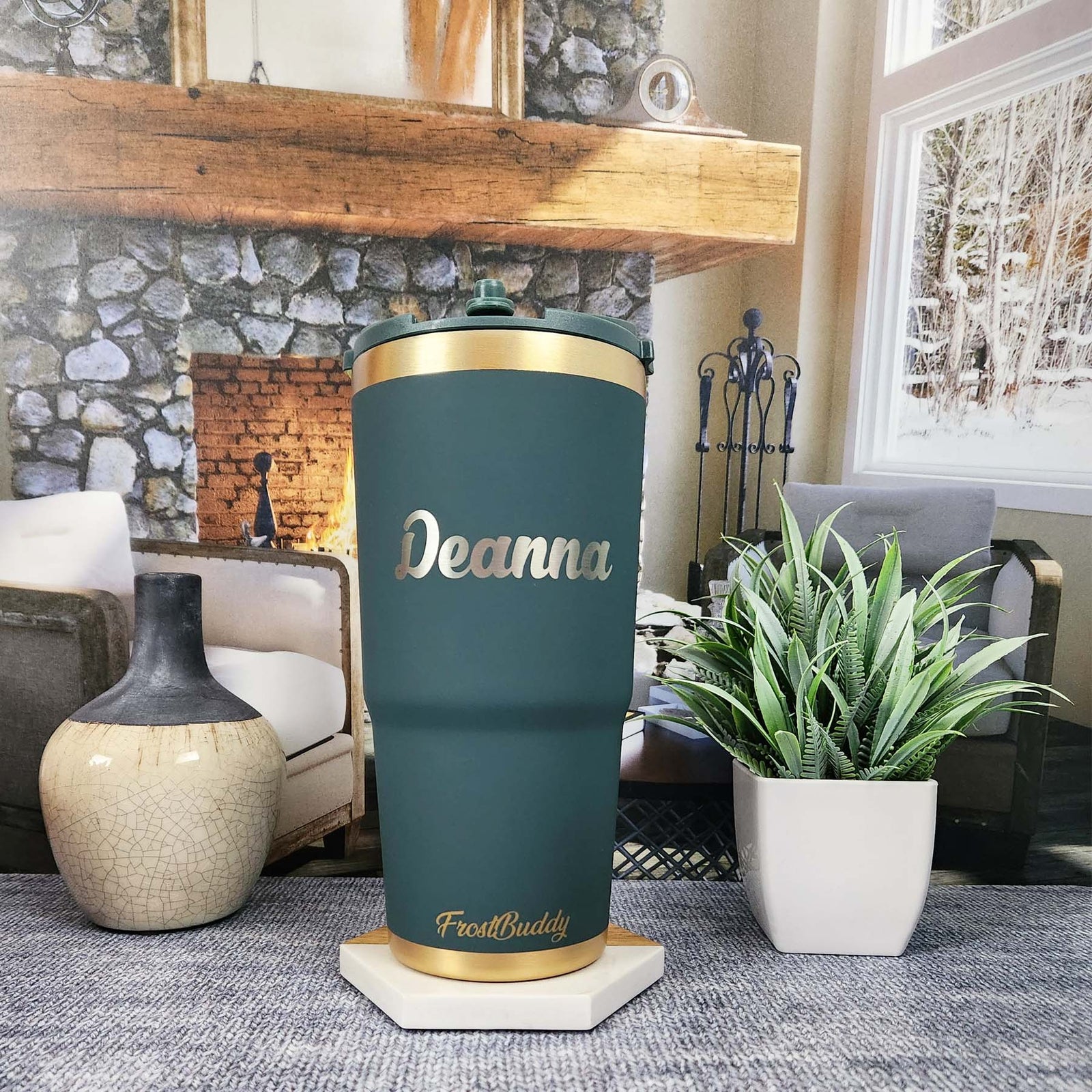 Personalized Engraved Frost Buddy To Go Buddy Emerald by Sunny Box