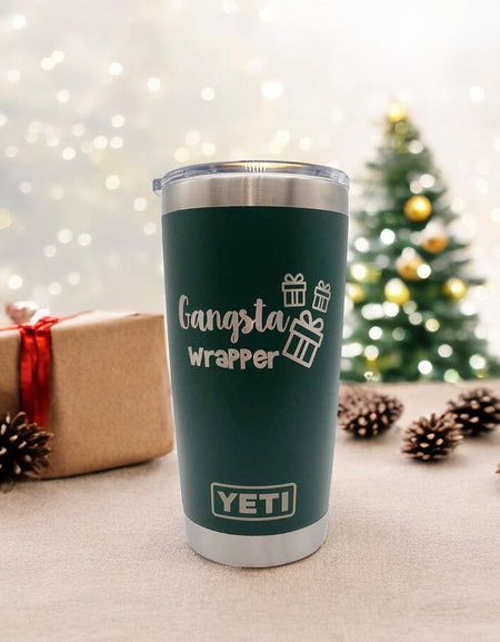 Gangsta Wrapper - Christmas Engraved YETI Tumbler