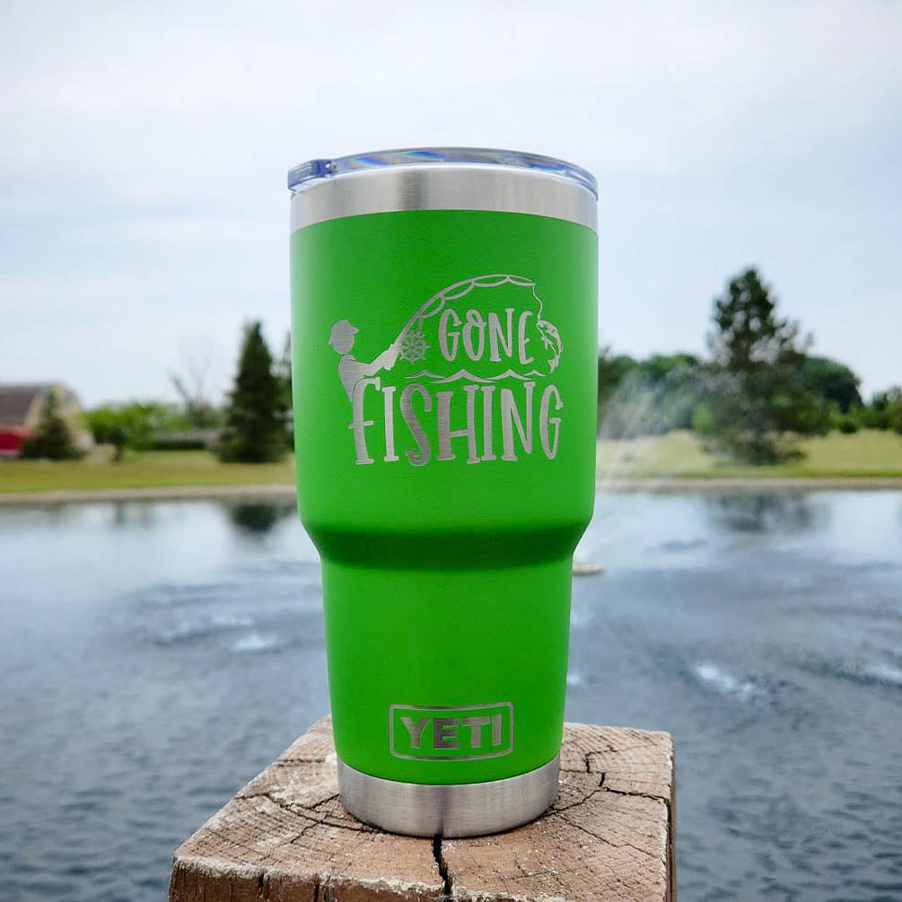 Gone Fishing - Engraved YETI Tumbler