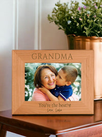 Grandma You're the Best Personalized Picture Frame by Sunny Box