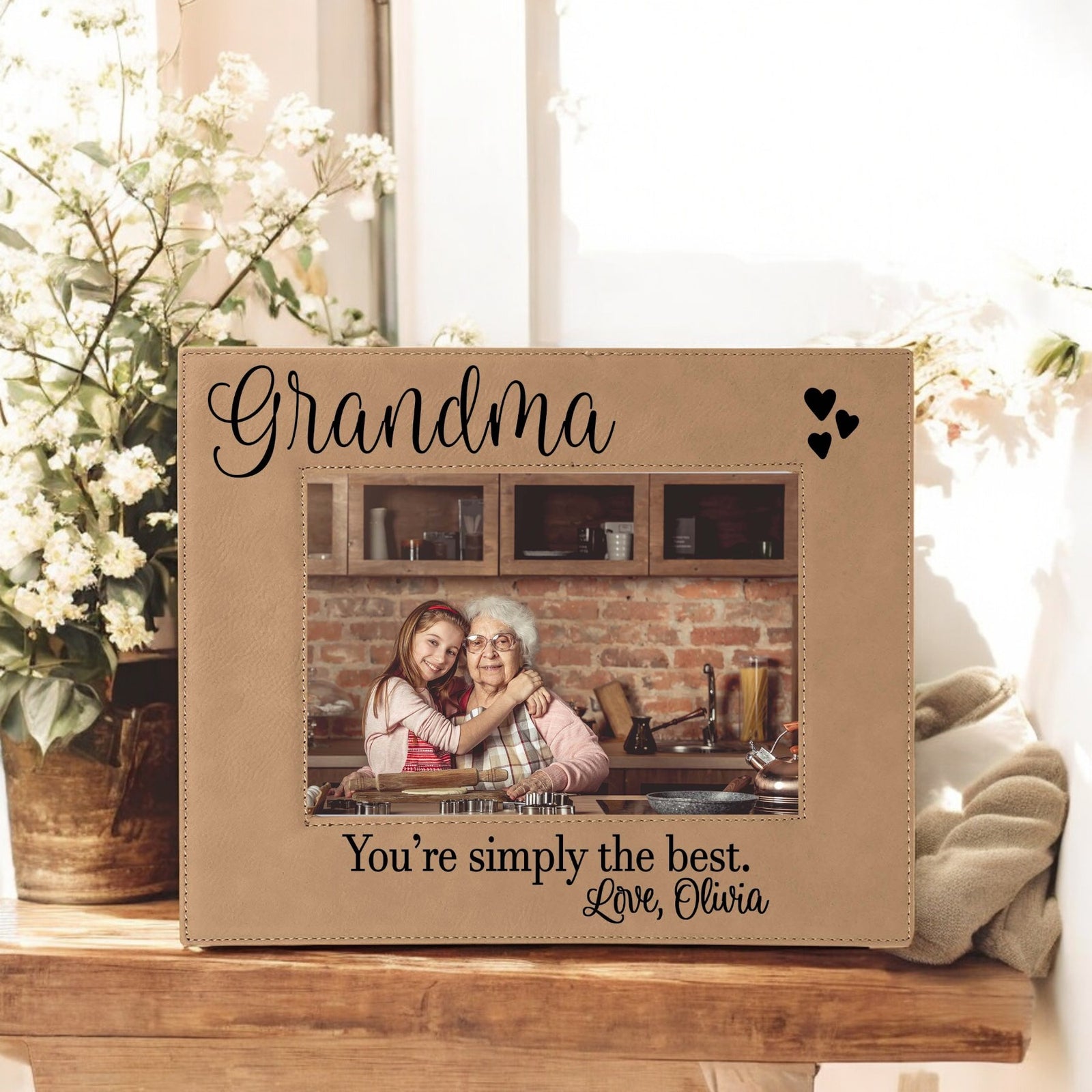 Grandma Leatherette Picture Frame