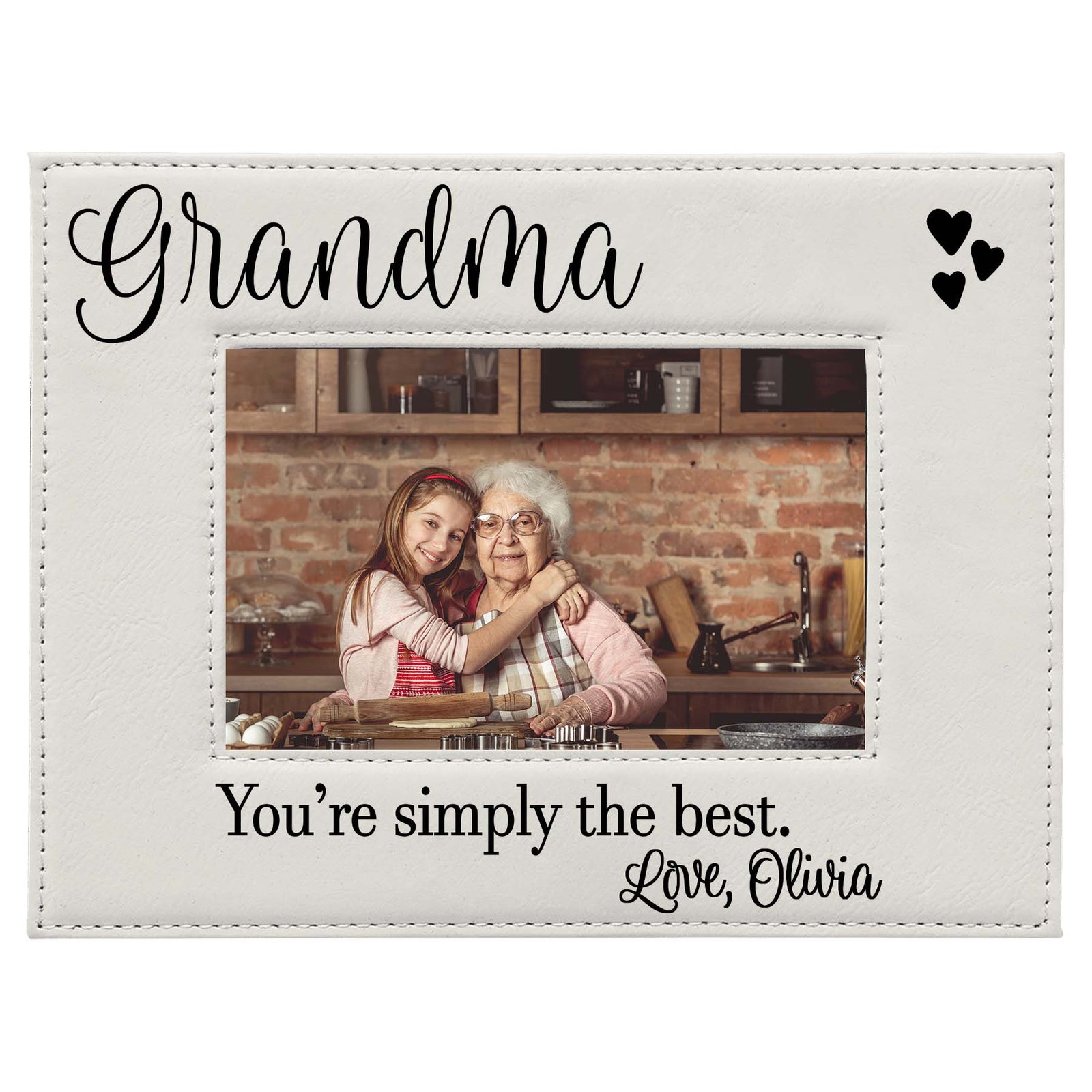 Grandma Leatherette Picture Frame