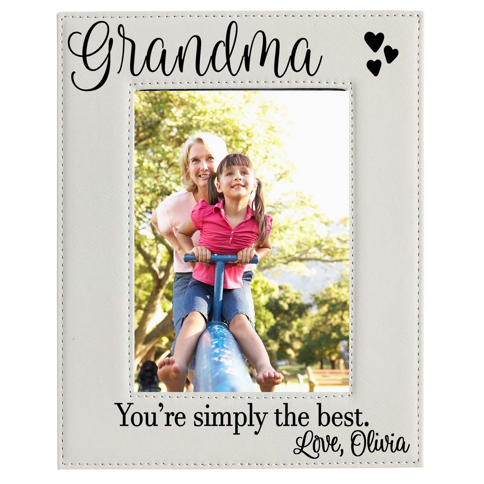 Grandma Leatherette Picture Frame