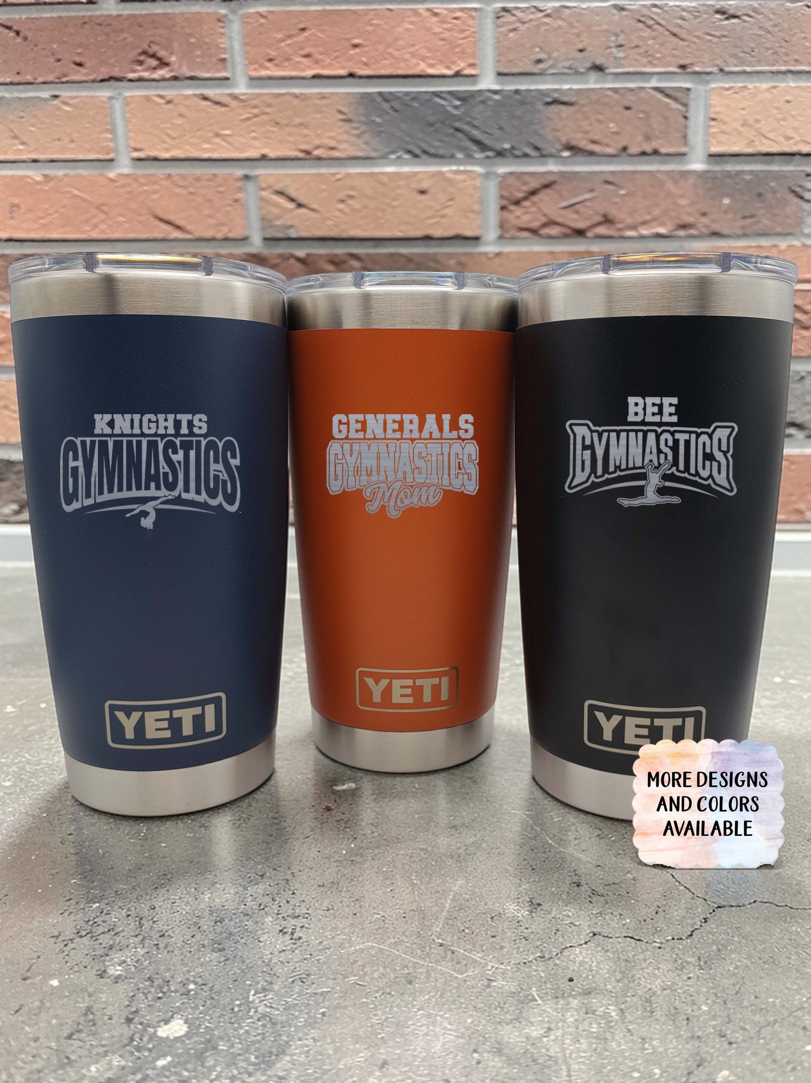 Gymnastics School Mascot - Engraved YETI Tumbler