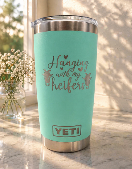 Hanging with My Heifers - Engraved YETI Tumbler